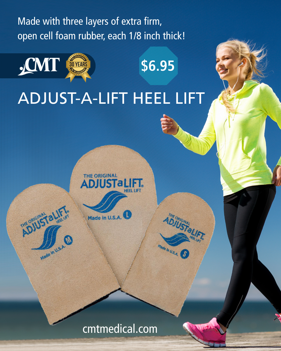 Adjust-A-Lift Heel Lift