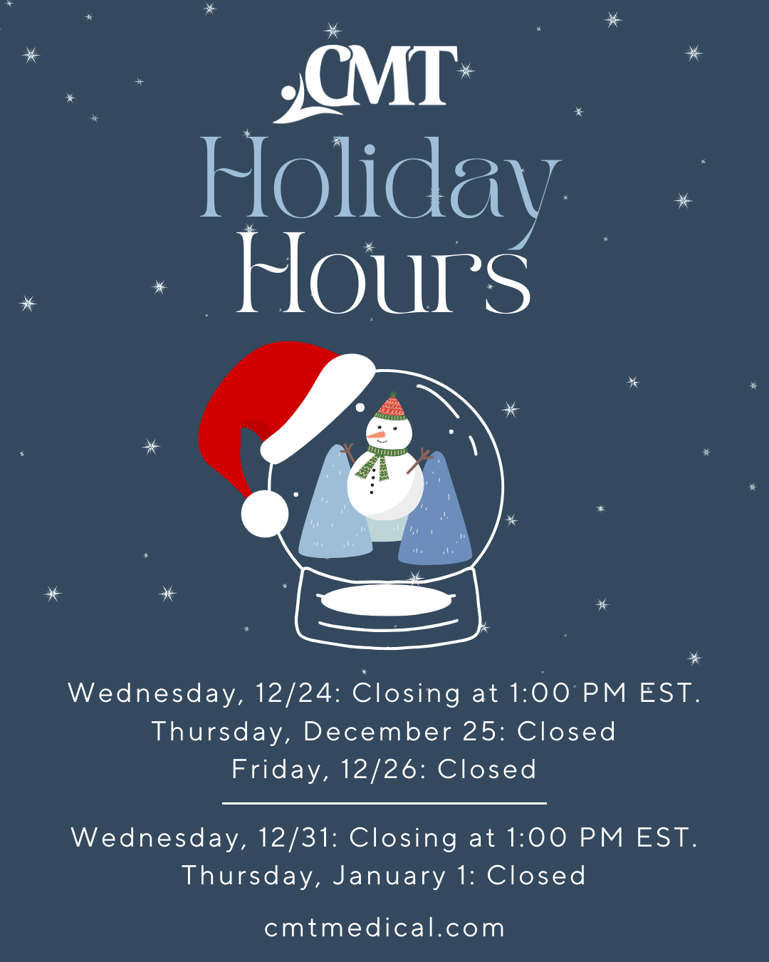 Holiday Hours 2025