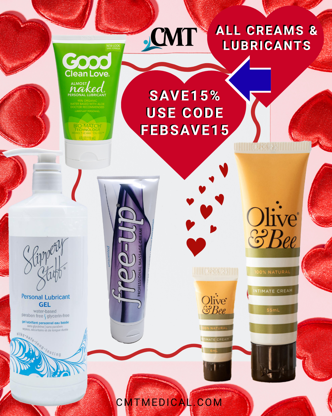 Save 15% on Creams and Lubricants