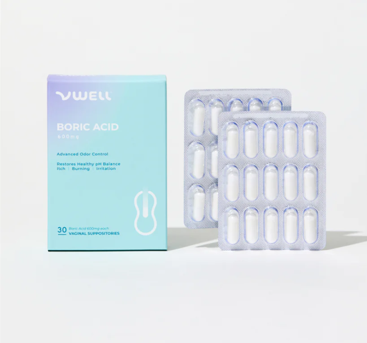 VWELL Boric Acid Suppositories